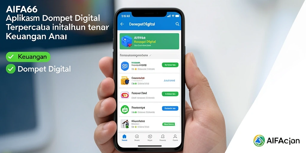 Tampilan antarmuka AIFA66 yang memudahkan pengguna Dompet Digital.