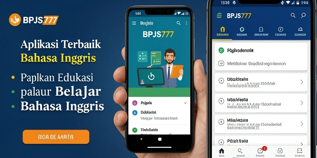 Tampilan antarmuka utama BPJS777 dengan berbagai fitur belajar Bahasa Inggris.