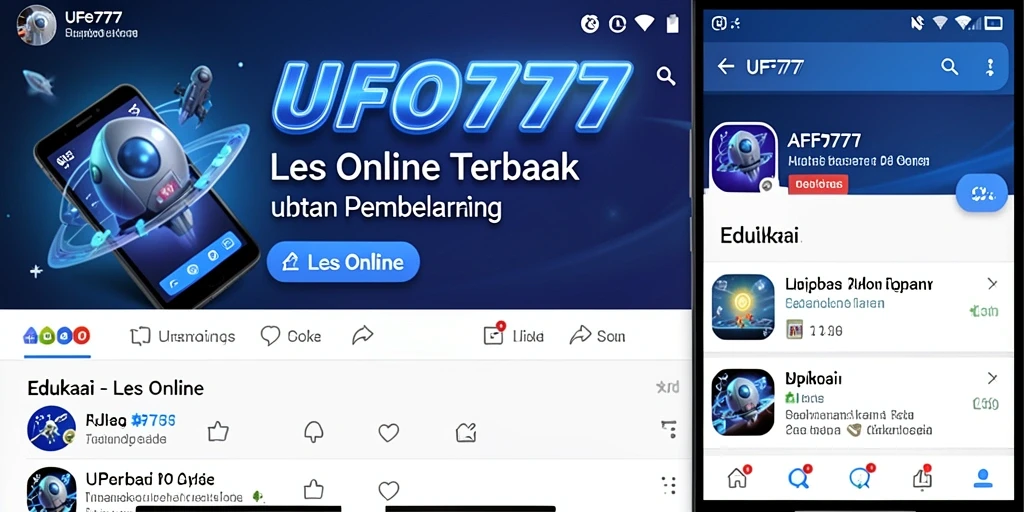 Tampilan antarmuka aplikasi Les Online UFO777 yang menarik dan ramah pengguna.